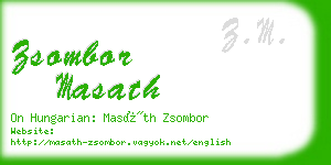 zsombor masath business card